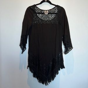 Black Boho Dress BECCA